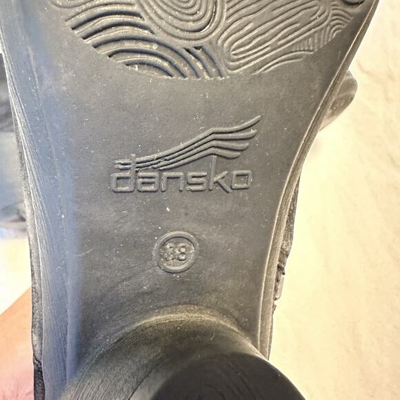 Dansko‎ Boots Womens sz 8 EU 38 Raina Ankle Booties Black Leather Zip 3813360200 - Picture 11 of 11